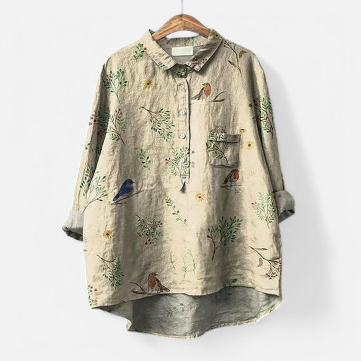 Kiara | Chic Floral Loose Fit Blouse