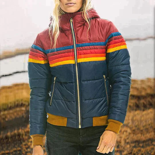 Malau™ - Multicolored Retro Puffer Jacket