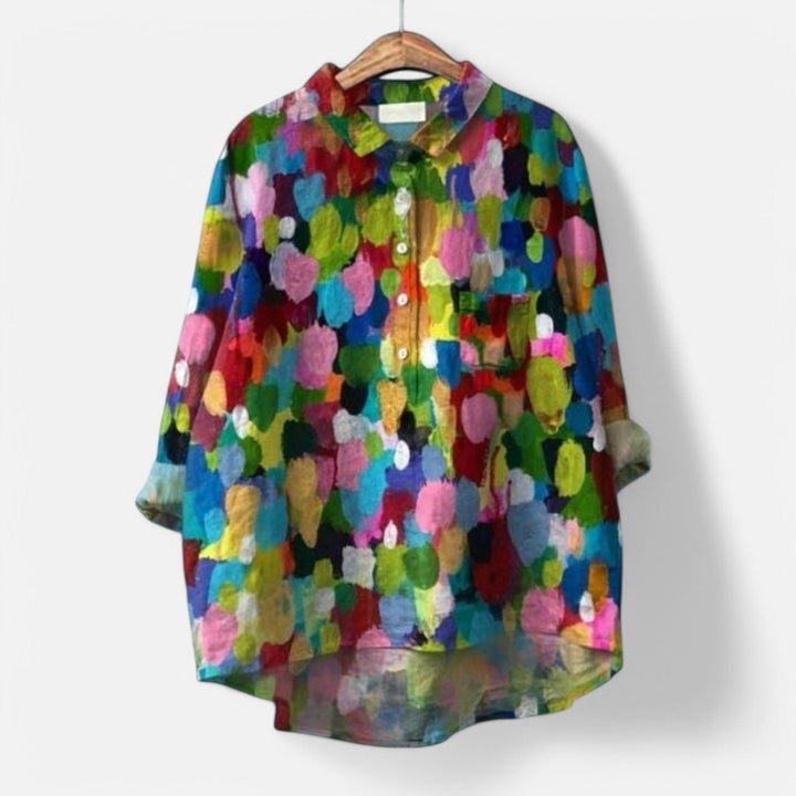 Kiara | Chic Floral Loose Fit Blouse