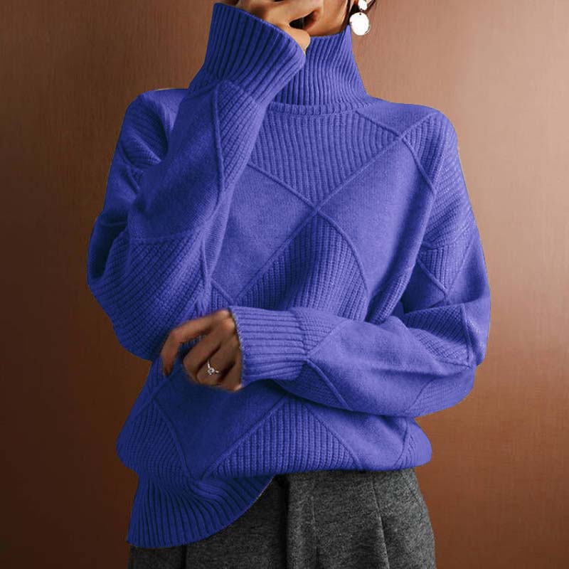 REMMY | Textured Turtleneck Knit Sweater