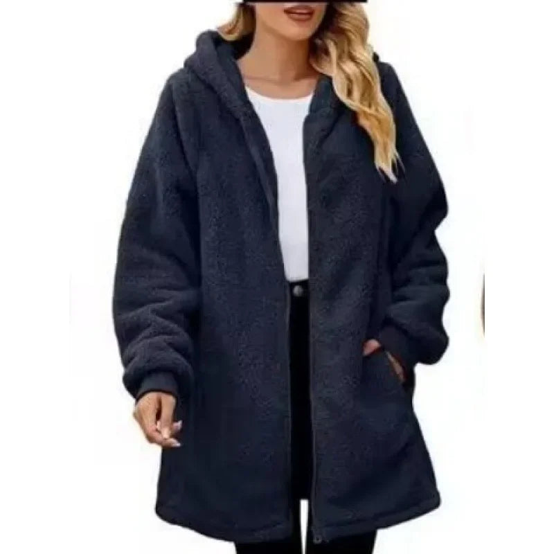 Elizabeth | Soft Zip-Up Fleece Coat