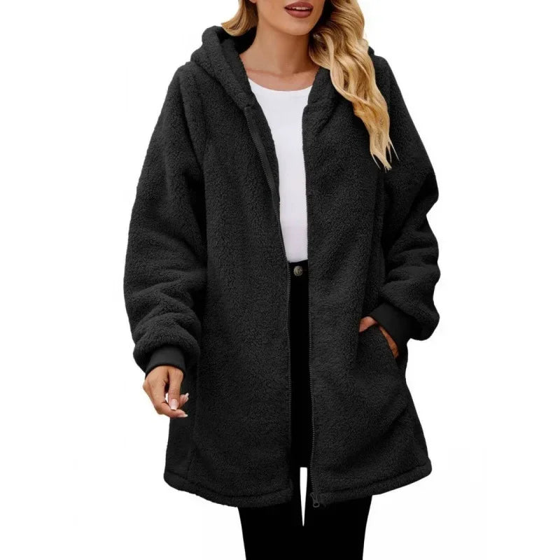 Elizabeth | Soft Zip-Up Fleece Coat