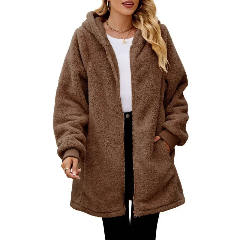 Elizabeth | Soft Zip-Up Fleece Coat