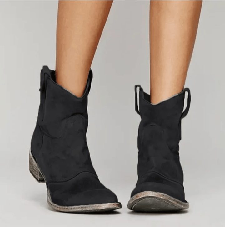Isolde - Suede Western Boots